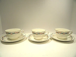 Hall Superior Quality Dinnerware Wildfire Cup and Saucer set of three - Picture 1 of 3