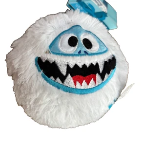 Bumble Bounce Squeak Dog Toy For 4.5" Dogs Fuzzy Ball Plush Abominable Snowman - Picture 1 of 2