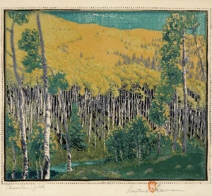 Gustave Baumann : Mountain Gold : 1926 : Archival Quality Art Print - Picture 1 of 2