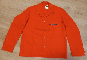 Vintage SBB CFF FFS Swiss Federal Railways 80's Workwear Jacket Cotton Orange XL - Picture 1 of 5