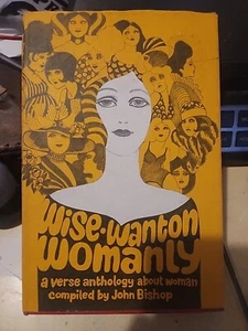 Retro Vintage 1967 WISE WANTON WOMANLY Verso Antología Sobre Mujer John Bishop - Imagen 1 de 4