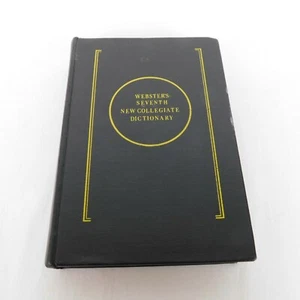 Websters Seventh New Collegiate Dictionary HC 1965 Ex-Libris English Language - Imagen 1 de 12