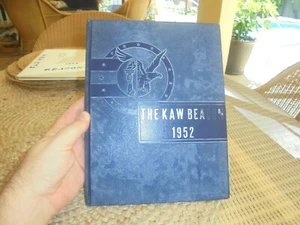 1952 Perry Rural High School Perry Kansas The Kaw Beacon YEARBOOK - Picture 1 of 8