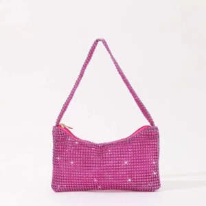 Evening Banquet Bag Glitter Shoulder Bag Mini Hand Bag Shiny Handbags Women - Picture 1 of 22
