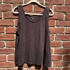 Camiseta sin mangas Eileen Fisher para mujer $88 de lino orgánico marrón talla grande - Imagen 1 de 9