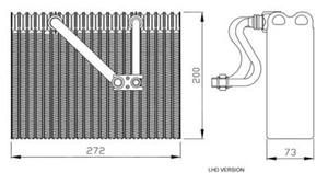 NRF 36088 Evaporator, Air Conditioning for Opel - Picture 1 of 1