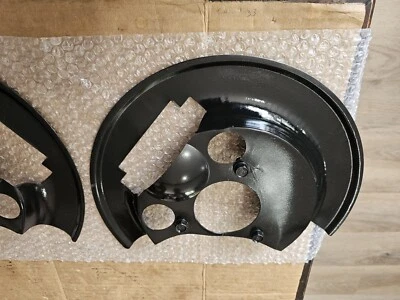 Par de protectores de rotor de freno delantero 89-93 Dodge Ram 5,9 L 12 V VE Cummins D250 D350 Foto 1 de 4