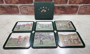Juego de 6 posavasos Jason Cork-back recuerdos de golf - Imagen 1 de 10