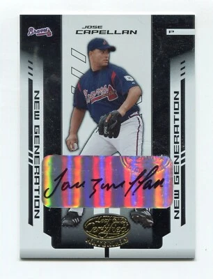 2004 Leaf Certified Materials NG Autograph Jose Capellan #245 #444/500 RC ROOKIE - Image 1 of 2