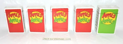 Apples to Apples Comparisons Game Sealed Decks 4 Red, 1 Green, Replacement Parts - Image 1 of 4