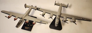 CONSOLIDATED B-24 BOMBERS X2 WWII - WOOD BUILD DESK MODELS - Picture 1 of 8