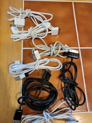 Apple Iphone/ Ipod charging cables. The orginals not the new Iphones. 7 cables - Image 1 of 4