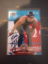 Dara Torres Signed 2010 Upper Deck World Of Sports Swimming Olympics