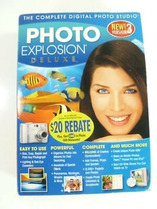 Photo Explosion Deluxe Version 3 PC CD-ROM 4discs Nova 2006 for Windows XP/Vista - Picture 1 of 7