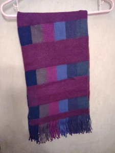 CÁLIDA BUFANDA A CUADROS INVIERNO CÁLIDO, ELEGANTE COLLAR REGALO 81 X 11 MARRÓN/GRIS - Imagen 1 de 2
