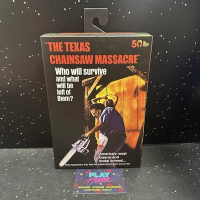 THE TEXAS CHAINSAW MASSACRE LEATHERFACE NECA ACTION FIGURE NUOVA 50TH ANNIVERS. - Immagine 1 di 4