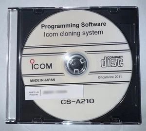 ICOM CS-A210 PROGRAMMING SOFTWARE FOR THE IC-A210 AVIATION RADIO - Picture 1 of 1