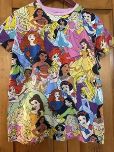 Disney Cakeworthy All Over Print Princess T-Shirt Womens Size Medium - Picture 1 of 6