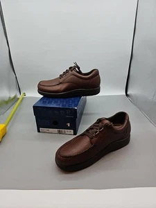 Zapatos de cuero marrón mantillo Oxford Bout Time 9,5 M SAS para hombre NUEVO - Imagen 1 de 7