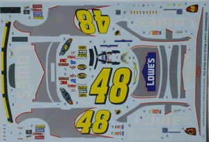 NASCAR DECAL #48 LOWE'S 2005 CHEVROLET MONTE CARLO JIMMY JOHNSON REVELL 1/24 - Picture 1 of 4