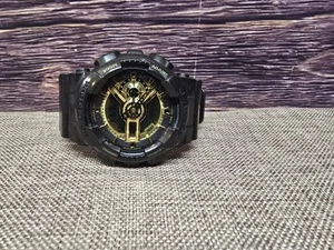 USED Casio G-SHOCK GA-110BR 5146 Black Gold WRISTWATCH Men’s Analog Digital - Picture 1 of 10