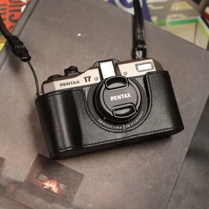 Cam-in Genuine Leather Camera Half Case Bag Cover Strap Fr Pentax 17 - Picture 1 of 59