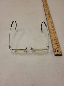 Vintage Brillengestell silberfarben Metall Drahtrand Brillengestell Brille - Bild 1 von 3