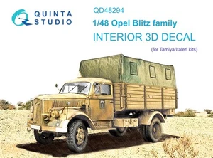 Quinta Studio QD48294, familia Opel Blitz, calcomanía impresa en 3D (para TAM/ITALE), 1:48 - Imagen 1 de 8