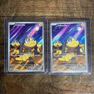 2025 Helioptile 2 Karten Lot Pokemon Full Art Illustration 142/132 Gold Star Rare - Bild 1 von 2