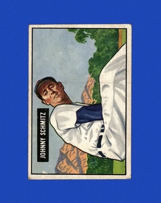 1951 Bowman Set-Break # 69 Johnny Schmitz VG-VGEX *GMCARDS* - Image 1 of 2