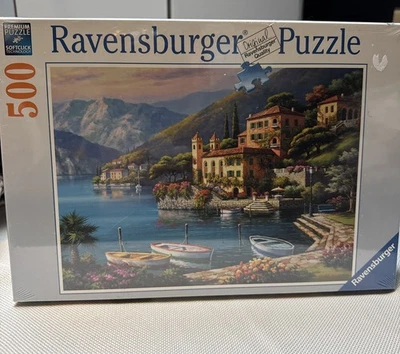 ¡Nuevo! Rompecabezas Ravensburger Villa Bella Vista Barcos 500 Piezas Sellado Foto 1 de 4