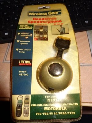 ALTAVOZ MANOS LIBRES EQUIPO INALÁMBRICO PARA NEXTEL/MOTOROLA-NUEVO-DE COLECCIÓN Foto 1 de 2