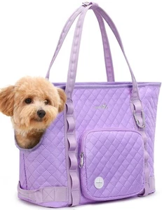 Dog Purse Carrier, Dog Carrier with Pockets for Small Dogs, Fits Dogs 5.5 lbs... - Picture 1 of 8