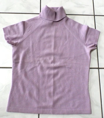 Cashmere Lord & Taylor Women Turtleneck Pullover Sweater Purple short Slv M H642 - Image 1 of 4