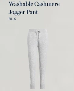 Ralph Lauren RLX Women’s Cashmere Washable Grey Jogger Pant Size Small - Picture 1 of 8