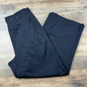 Athleta Women's Size S Black High Rise Wide Leg Tribbeca Cropped Pants - Picture 1 of 9