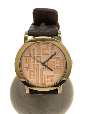 Кварцевые аналоговые часы Jean Paul Gaultier розовый кожаный циферблат царапины - ЯПОНИЯ - Изображение 1 из 4