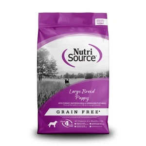 Grain Free Puppy Food for Large Breeds Turkey Whitefish and Menhaden Fish Meal - Picture 1 of 7