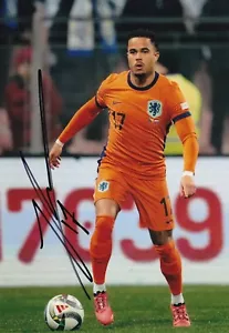 Football - Justin Kluivert - Hand Signed A4 Photograph- Netherlands - COA - Picture 1 of 1