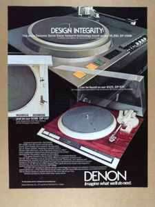 1983 Denon DP 100M 52F 11F Turntables vintage print Ad - Picture 1 of 1