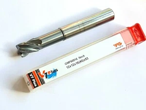 1x VHM SCHAFTFRÄSER  Ø=12mm / Z=4   (35°/37°)  TiALN   Lang Zylinderschaft - Picture 1 of 1