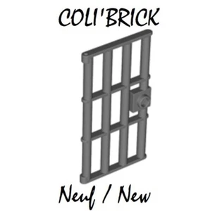 Lego 60621 - 2x Porte / door 1x4x6 Barred - Pearl dark gray - lot kg NEW NEUF - Picture 1 of 1
