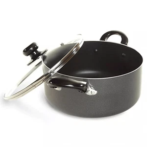 Better Chef Forno olandese in alluminio calibro pesante 24Qt con coperchio in vetro e maniglie fredde - Foto 1 di 5