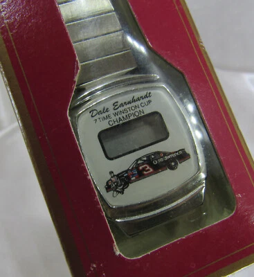 Vintage 1980's New in Package DALE EARNHARDT Digital quartz LADIES Watch - Image 1 of 3