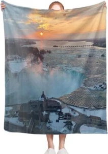 Manta de Lujo Acogedora Manta Suave Cataratas del Niágara Canadá Ligera - Imagen 1 de 6