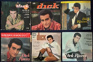 DICK RIVERS Set 6 x EP 60er 45 Runden Yéyé Twist - Bild 1 von 3