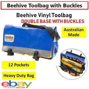 Beehive Heavy Duty Toolbag Vinyl Double Base Contractor Electrican Carry Bag - Picture 1 of 9