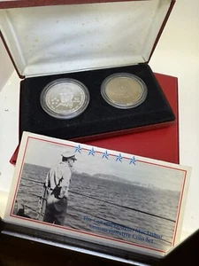 Juego de 5 monedas de plata de 50 dólares NIUE 1989 reina Isabel II EE. UU. general Macarthur - Imagen 1 de 10