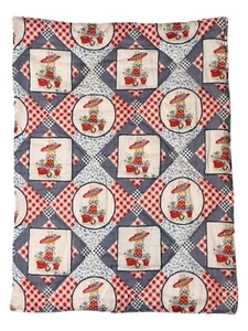 Vtg Petticoats Pantaloons Fabric Manes Patchwork Red White Blue Cotton Fabric - Picture 1 of 3
