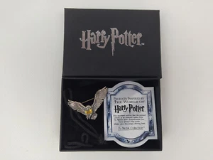Harry Potter Broche Hedwige Chouette Bijou Noble Collection Argent 925 Or NN7014 - Imagen 1 de 6